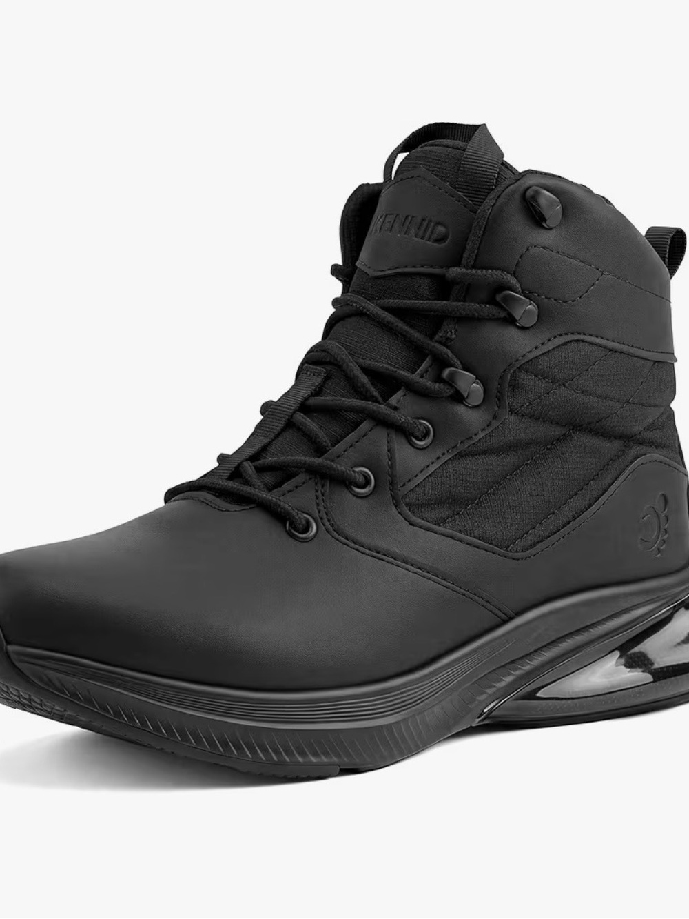 CENNID Men's Tactical Work Boots Waterproof Wide Orthopedic Zipper Boot